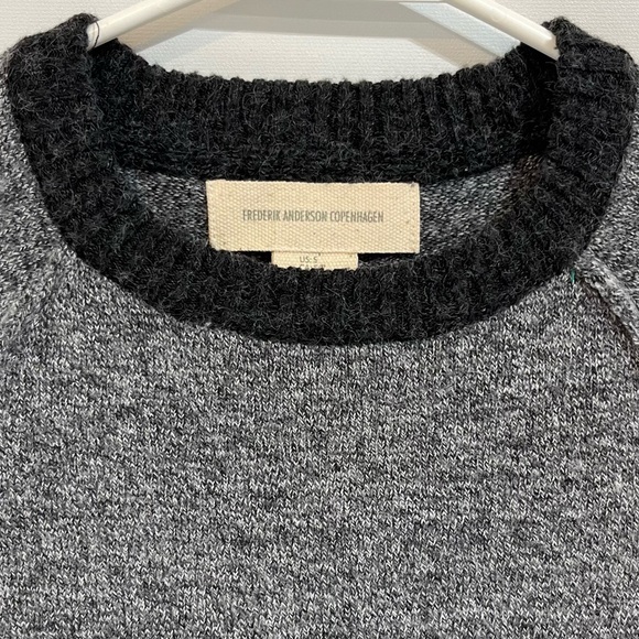 FREDRIK ANDERSON COPENHAGEN Grey Sweater Size Small NWOT - Picture 2 of 4